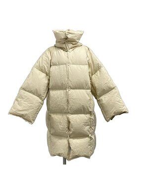 Bottega Veneta Down Coat Ivory Winter Cotton S